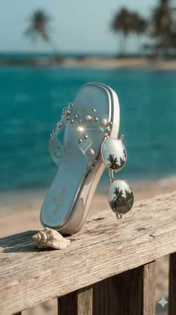 Buy_Sole Mates by Palak_Silver Mist Embellished Wedges 