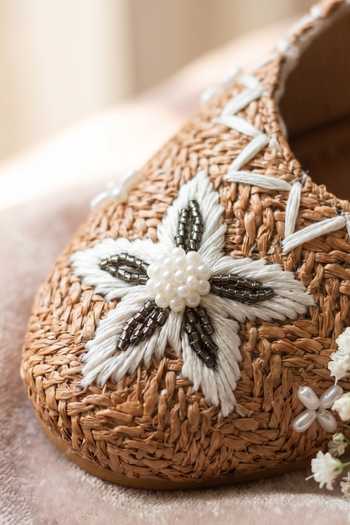 Shop_Sole Mates by Palak_Brown Retro Royal Mary Janes Flats _Online_at_Aza_Fashions