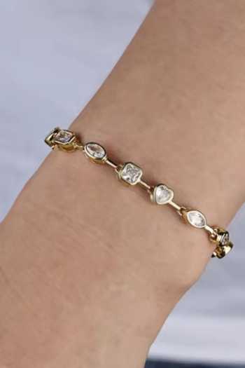 Buy_ESME_White Tennis Flow Bracelet _at_Aza_Fashions