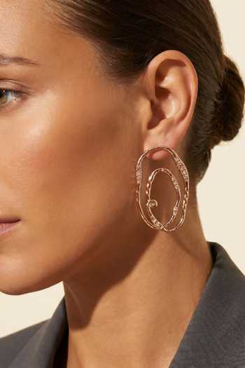 ESME_Gold Plated Isola Crystal Embellished Earrings _Online_at_Aza_Fashions