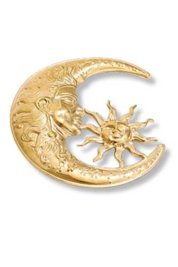 Shop_ESME_Gold Plated Eclipse Muse Brooch _at_Aza_Fashions