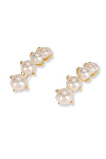 Shop_ESME_White Aeris Pearl Embellished Cuffs _at_Aza_Fashions