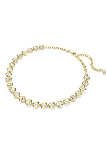 Shop_ESME_Gold Plated Solace Tennis Necklace _at_Aza_Fashions