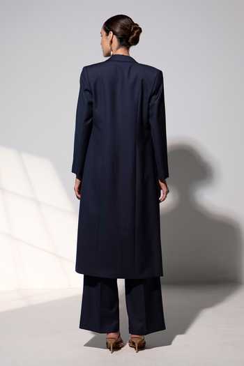 Shop_Raison D'Etre Atelier_Black Rayon The Augusta Ensemble Pant Set _at_Aza_Fashions