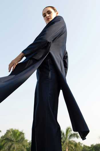 Buy_Raison D'Etre Atelier_Black Rayon The Augusta Ensemble Pant Set 