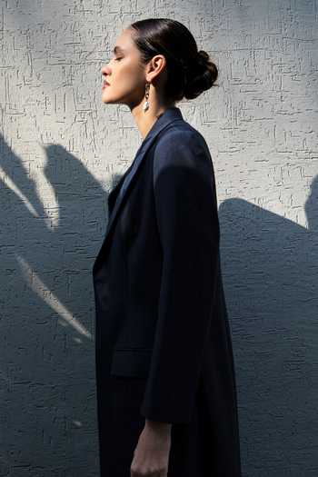 Raison D'Etre Atelier_Black Rayon The Augusta Ensemble Pant Set _Online