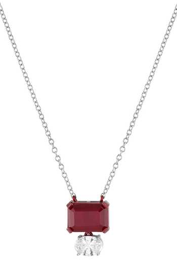 Isharya_Red Marquise Pendant Necklace _Online_at_Aza_Fashions