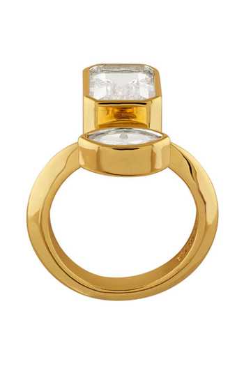 Buy_Isharya_Gold Plated Alouette Brass Ring_Online_at_Aza_Fashions