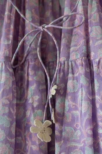 Love The World Today_Purple Cotton Fools Paradise Printed Dress _Online