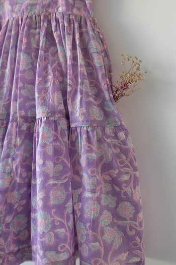 Buy_Love The World Today_Purple Cotton Fools Paradise Printed Dress _Online
