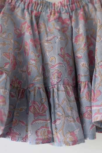 Shop_Love The World Today_Blue Cotton Butterfly Halter Neck Top And Skirt Set _Online
