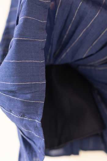 Shop_Love The World Today_Blue Cotton Pitter Patter Striped Dress _Online
