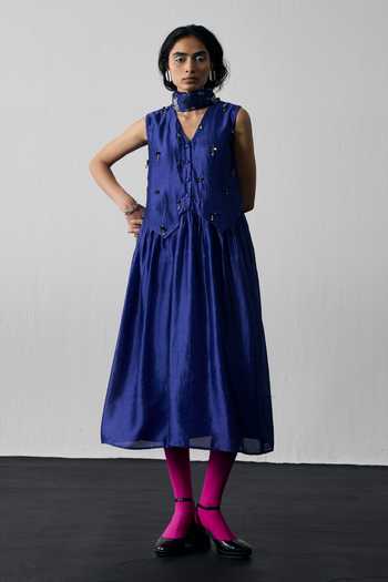 silk dupion dress The Chloe Dress in Black Silk Dupioni Black / XS