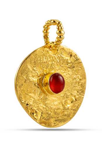 Shop_Arvino_Gold Plated Vintage Totem Embellished Charm _at_Aza_Fashions