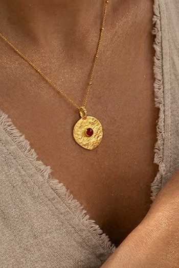 Buy_Arvino_Gold Plated Vintage Totem Embellished Charm _at_Aza_Fashions