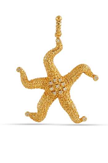 Arvino_Gold Plated Starfish Shaped Charm _Online_at_Aza_Fashions