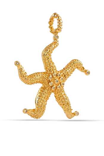 Shop_Arvino_Gold Plated Starfish Shaped Charm _at_Aza_Fashions