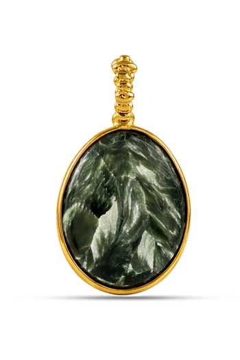 Arvino_Green Marbled Oval Charm _Online_at_Aza_Fashions