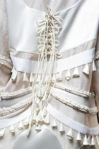Buy_Saim_Ivory Chanderi, Satin, Silk, Ornament Patchwork Embroidered Top And Trouser Set _Online_at_Aza_Fashions