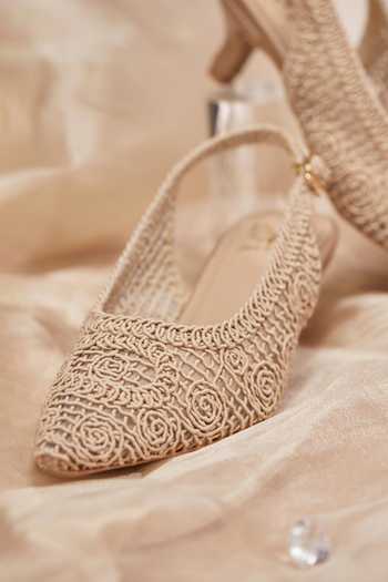 Buy_House of Vian_Beige Elara Pumps _Online_at_Aza_Fashions