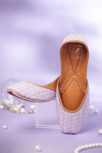 Shop_House of Vian_Purple Saniya Lilac Juttis _at_Aza_Fashions