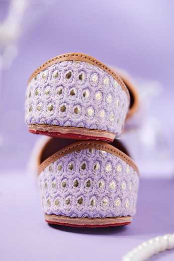 Shop_House of Vian_Purple Saniya Lilac Juttis _Online_at_Aza_Fashions