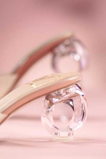 Buy_House of Vian_Pink Sylvie Transparent Heels _Online_at_Aza_Fashions