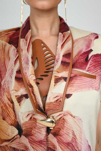 The Dramebaaz CO_Blush Silk Petals After Time Blazer Set _Online_at_Aza_Fashions
