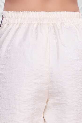 Shop_Mini Stitch_Pink Cotton Border Embroidered Top And Palazzo Set 