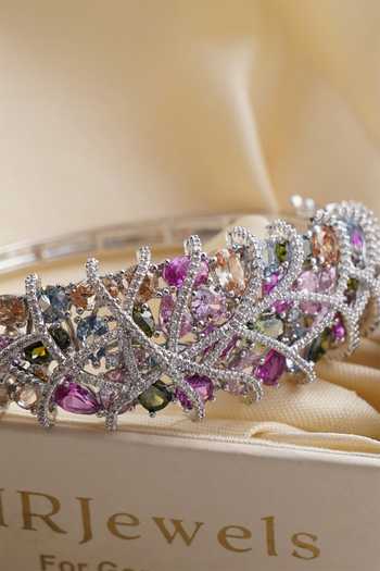 Shop_Mrjewels_Multi Color Swarovski Cut Bracelet _at_Aza_Fashions