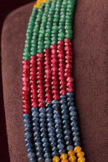 MRJEWELS_Multi Color Multicolor Layered Collar Necklace _Online_at_Aza_Fashions