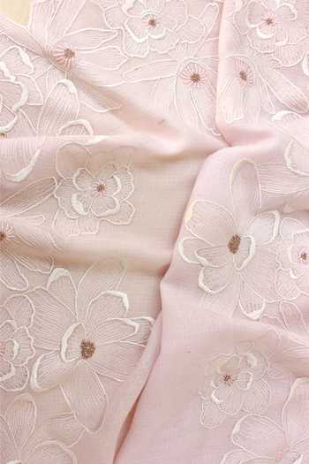 Buy_Mauli Cashmere_Beige Magnificent Magnolia Embroidered Stole _Online_at_Aza_Fashions