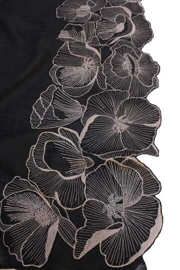 Buy_Mauli Cashmere_Black Poppy Affair Embroidered Stole _Online_at_Aza_Fashions