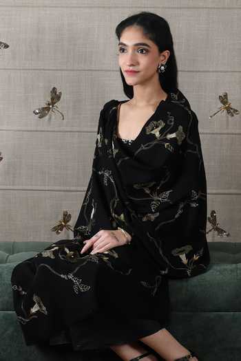 Buy_Mauli Cashmere_Black The Midnight Aurelia Embroidered Stole _Online_at_Aza_Fashions