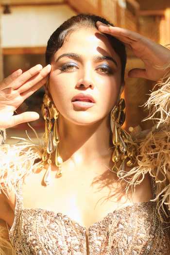 Buy_Radhika Agrawal Jewels_Gold Plated Mystic Tear Drop Earrings _Online_at_Aza_Fashions