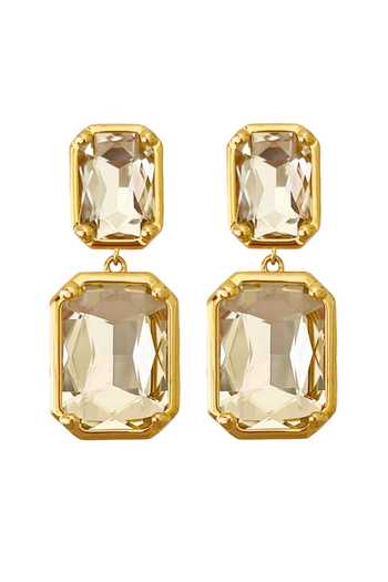 Shop_Radhika Agrawal Jewels_Gold Plated Hour Embellished Dangler Earrings _at_Aza_Fashions