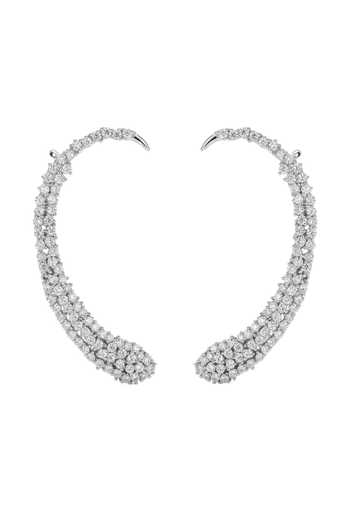 Shop_Joules by Radhika_Silver Plated Vaisha Pair Of Ear Cuff Earrings _at_Aza_Fashions
