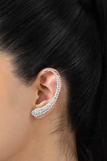 Joules by Radhika_Silver Plated Vaisha Pair Of Ear Cuff Earrings _Online_at_Aza_Fashions