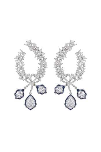 Shop_Joules by Radhika_White Siina Embellished Earrings _at_Aza_Fashions