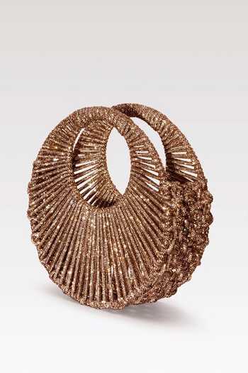 Forever Noor_Gold Sara Crystal Embellished Bag _Online_at_Aza_Fashions
