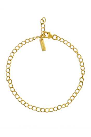 Shop_Arvino_Gold Plated Classic Round Link Chain Anklet _at_Aza_Fashions