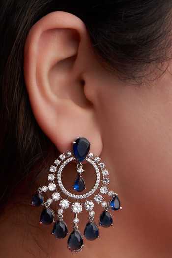 Buy_Mozaati_Blue Aashna Earrings _at_Aza_Fashions
