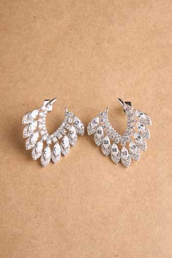 Shop_Mozaati_Silver Plated Alia Earrings _at_Aza_Fashions