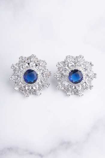 Shop_Mozaati_Silver Plated Apricity Earrings _at_Aza_Fashions