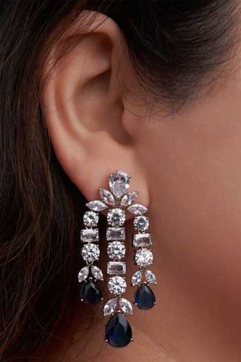 Buy_Mozaati_Silver Plated Avere Earrings _at_Aza_Fashions