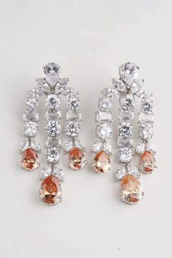 Shop_Mozaati_Silver Plated Avere Earrings _at_Aza_Fashions
