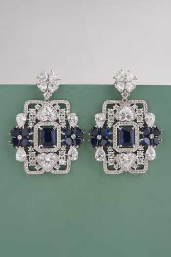 Buy_Mozaati_Silver Plated Caraway Earrings _at_Aza_Fashions