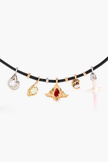 Shop_Outhouse_Black Corsair Amulet Charm Necklace _at_Aza_Fashions