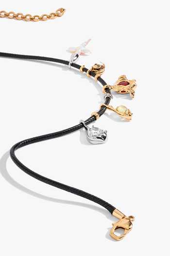 Outhouse_Black Corsair Amulet Charm Necklace _Online_at_Aza_Fashions