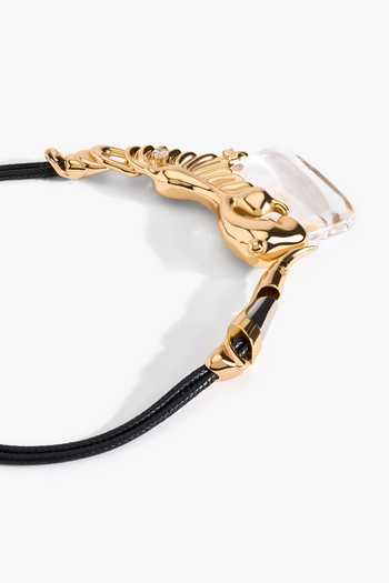 Buy_Outhouse_Black Totem Choker Neklace _Online_at_Aza_Fashions